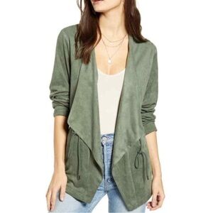 Blank NYC Green Suede Jacket Size M